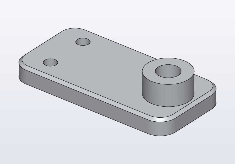 A bracket and its drawing