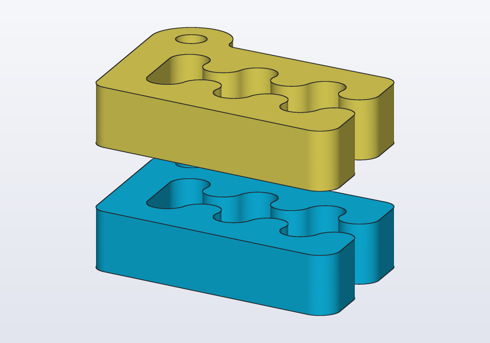 Carlo split at its midplane