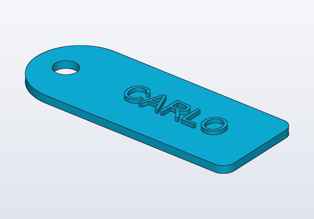 A luggage tag