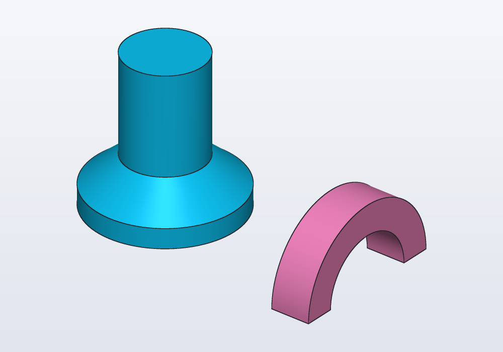 A peg revolved round Z and an arch revolved half way round X